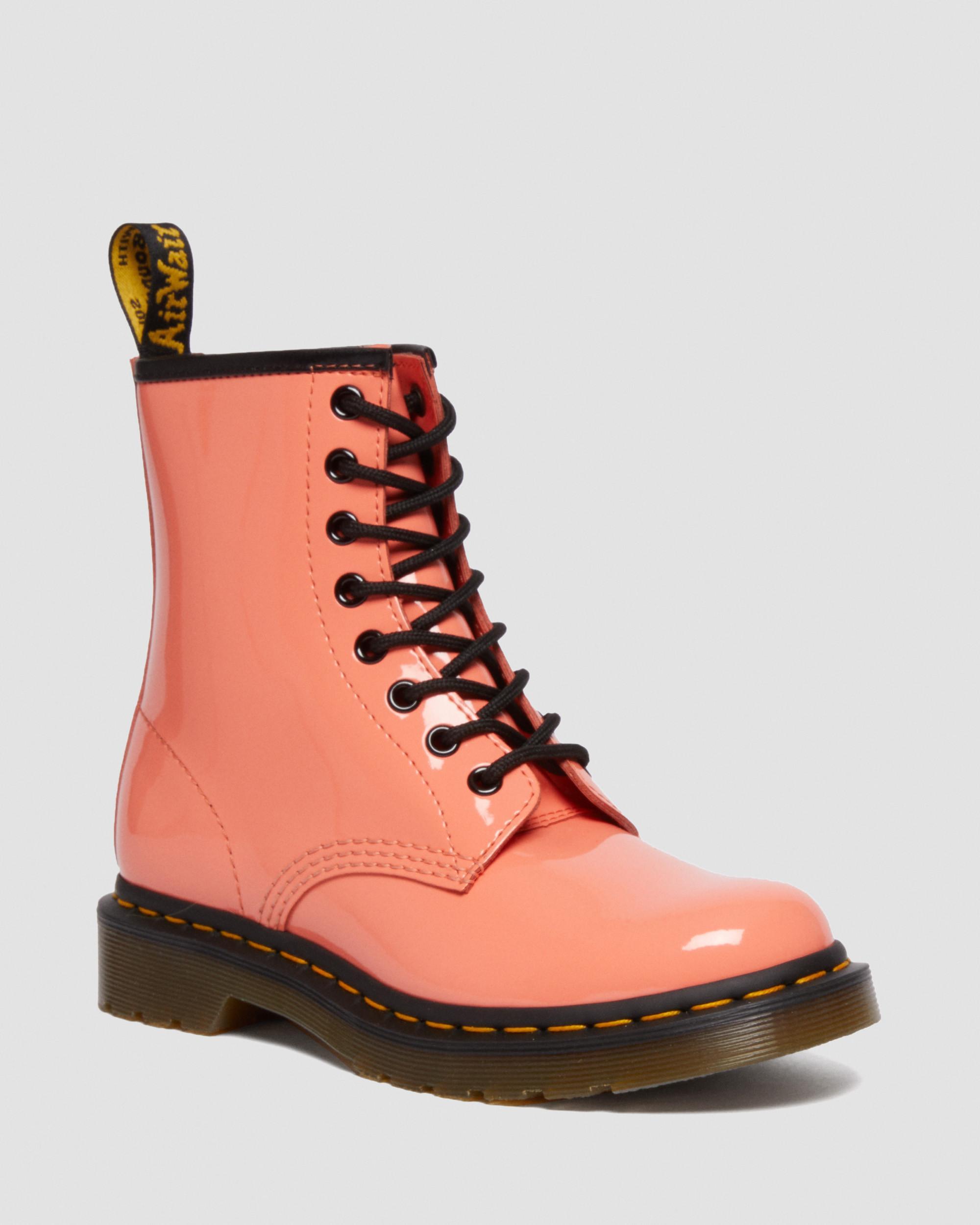 1460 Women's Patent Leather Lace Up Boots