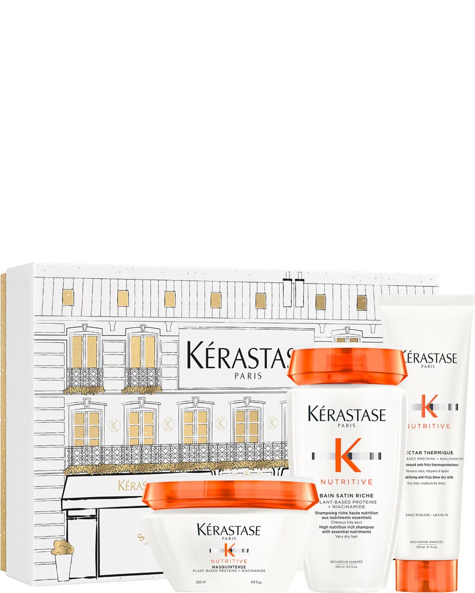 Rutină de îngrijire a părului KÉRASTASE Nutritive Ediție Limitată pentru păr gros și uscat