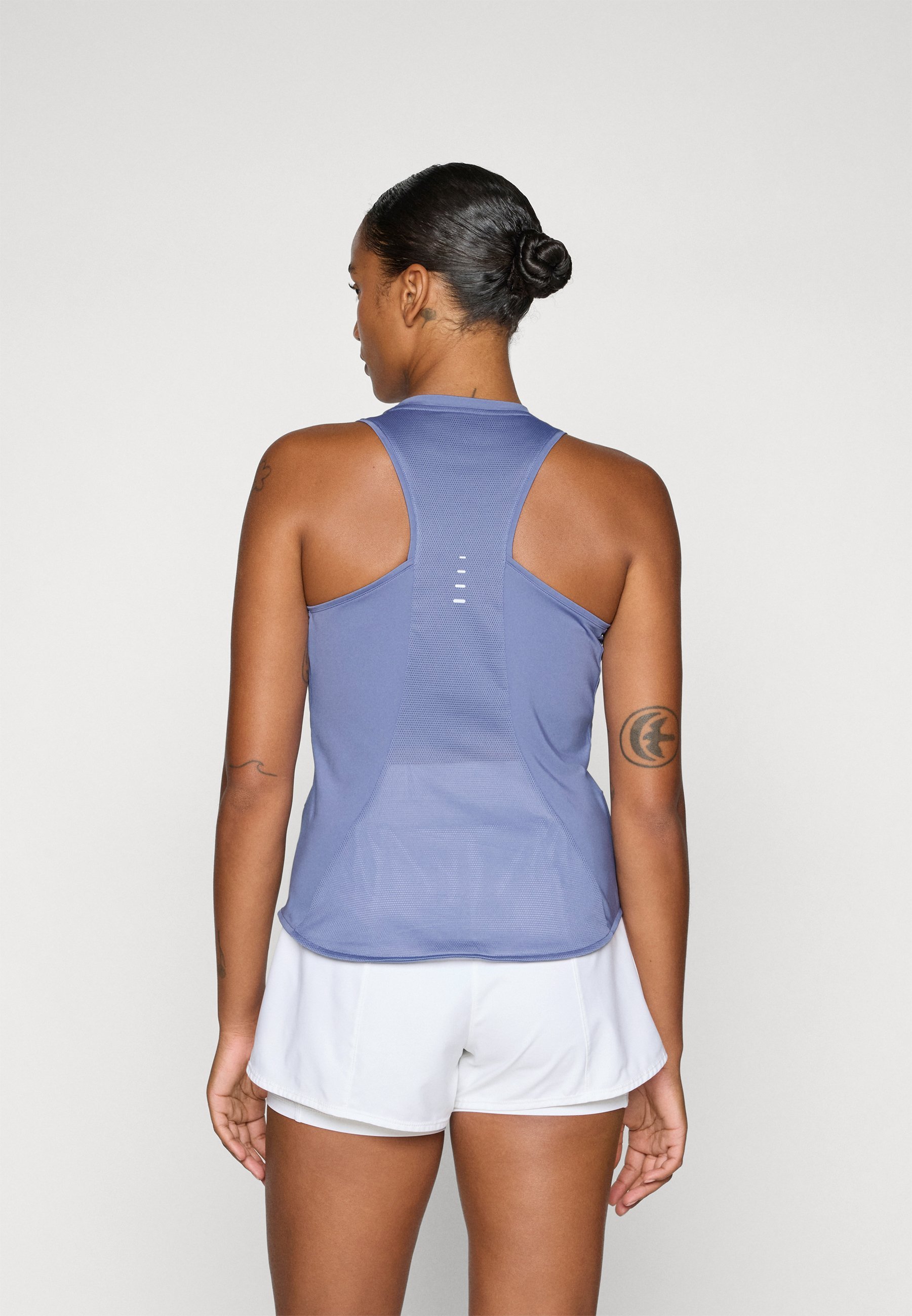 Nike Performance SWIFT TANK - Topper - world indigo/reflective silver-coloured