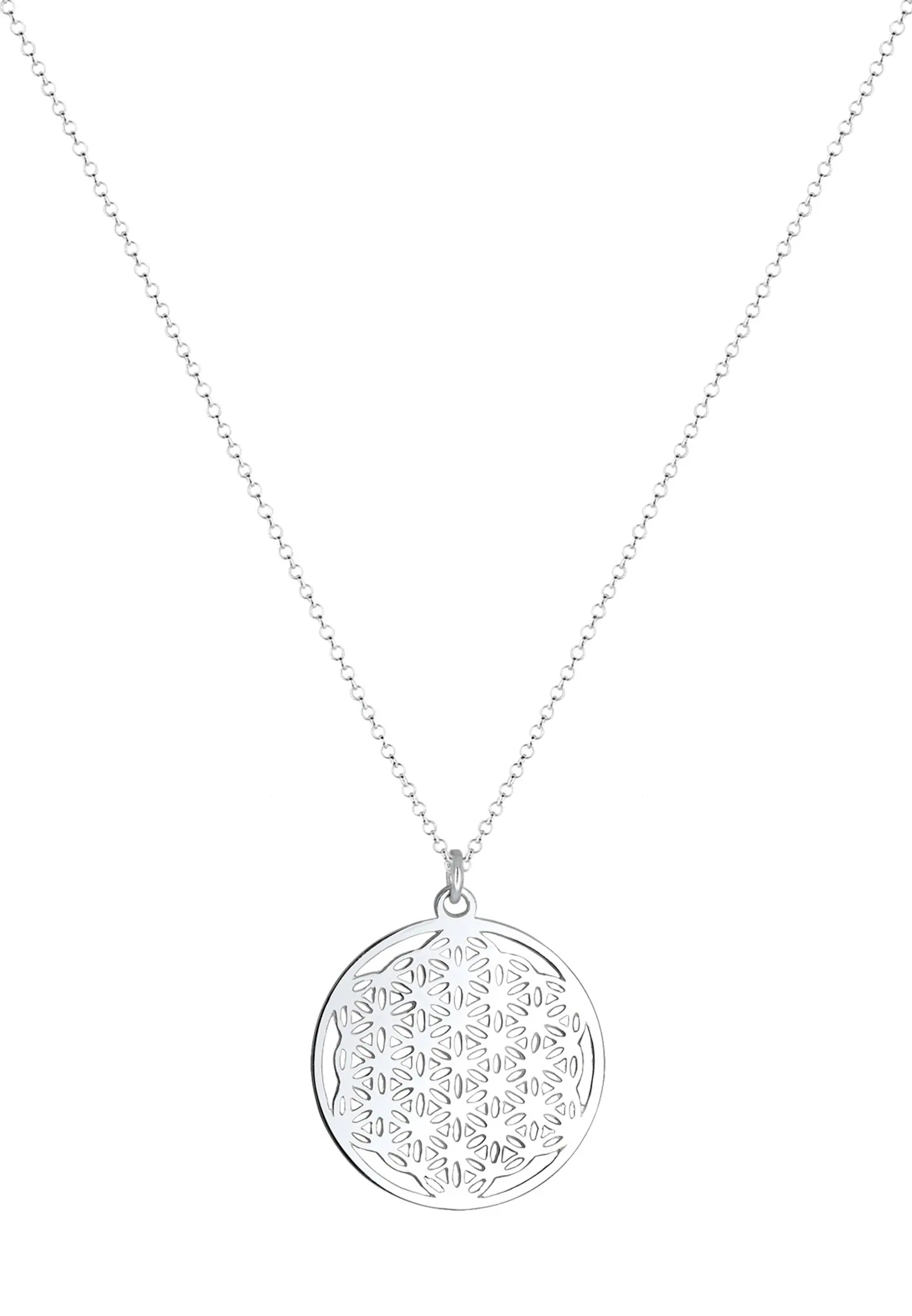 Elli Femme Fleur de Vie Ornement - (925/1000) Argent