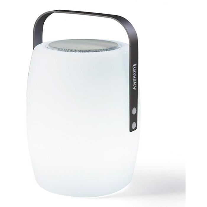 Lampada con altoparlante Bluetooth wireless - LUMISKY - LUCY PLAY - H31 cm - LED bianco e multicolore dimmerabile