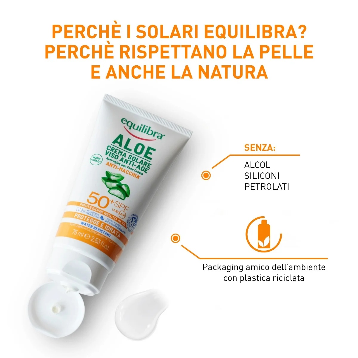 EQUILIBRA Equilibra 50+ Gesichtssonnencreme gegen Hautunreinheiten 75 ml Anti-Aging-Effekt