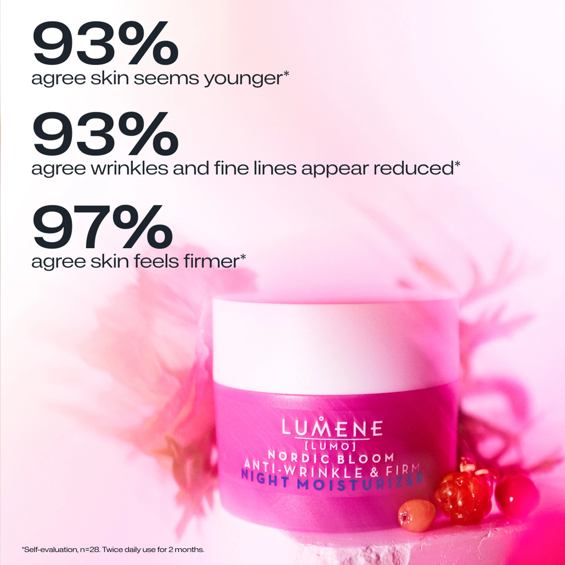 Nordic Bloom ránctalanító és feszesítő éjszakai hidratáló 50 ml - Lumene
