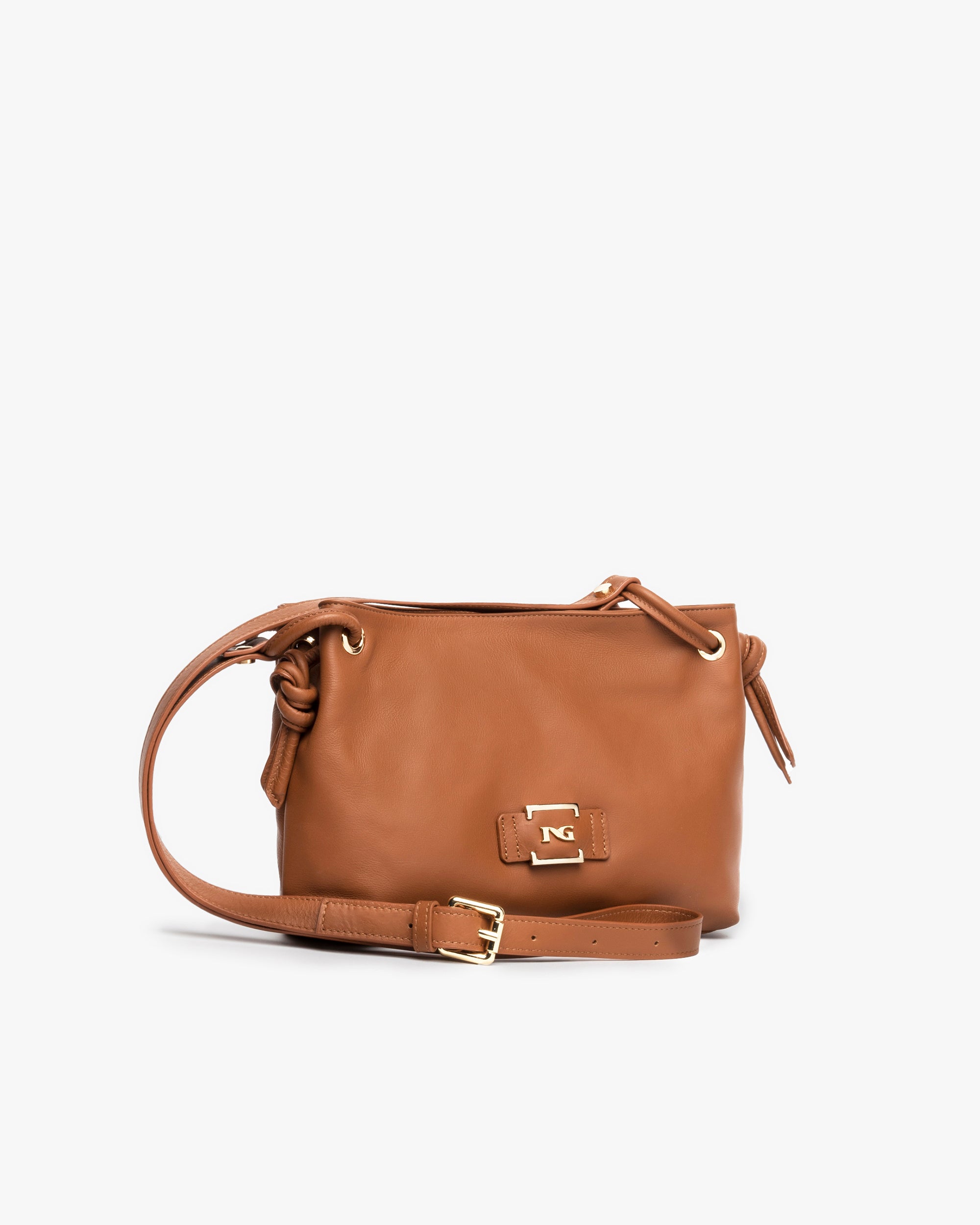  Damen-Schultertasche aus Leder