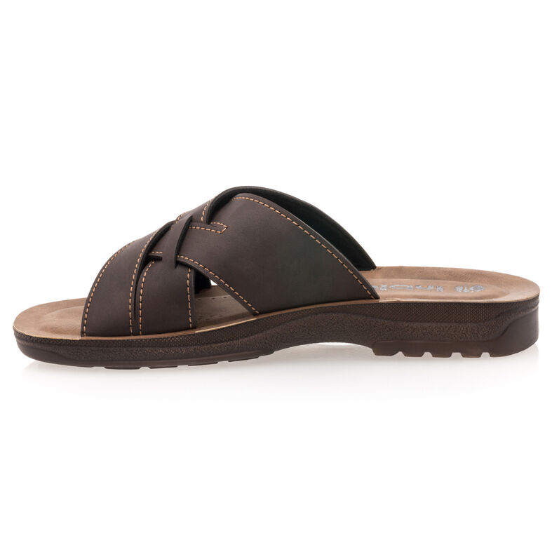  Brune sandaler / sko med åpen tå for menn