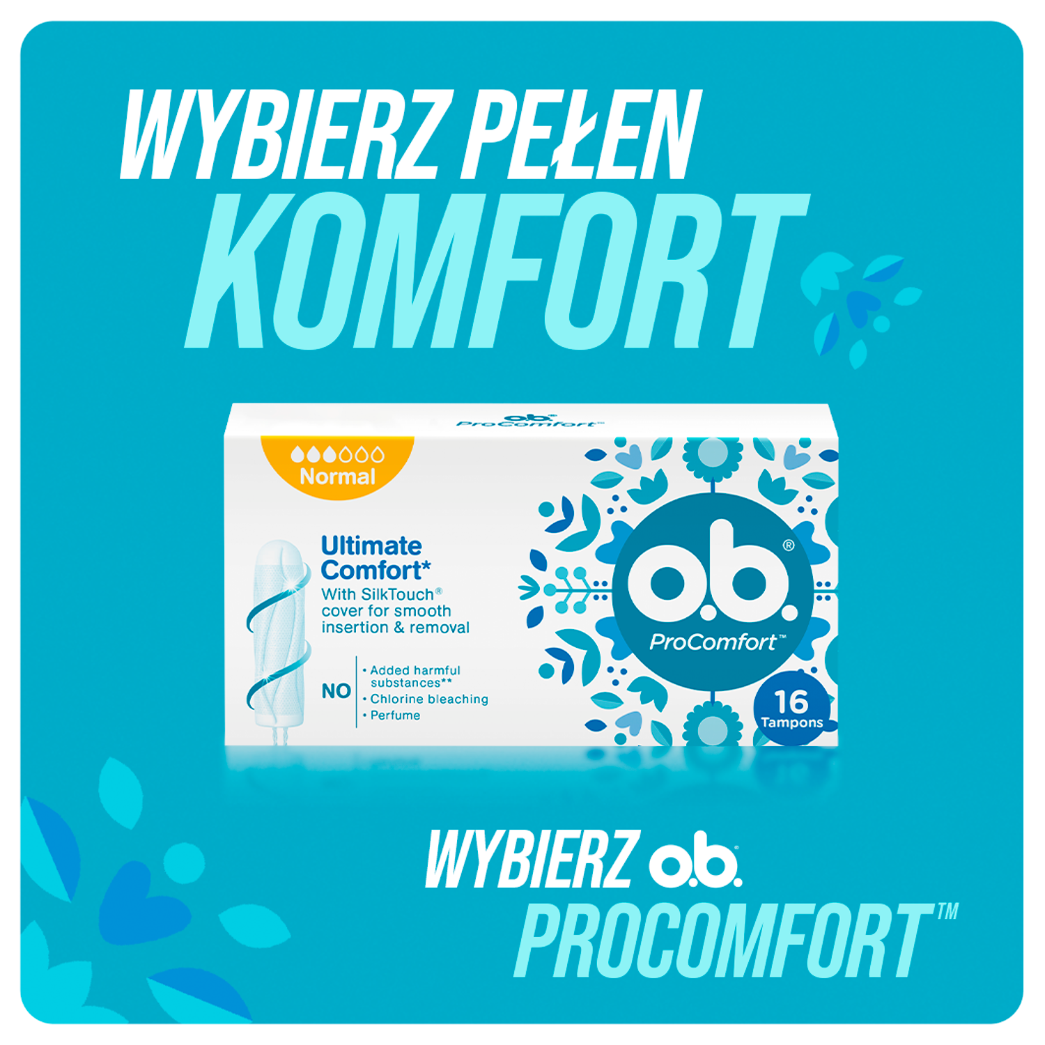 OB higieniniai tamponai 32 vnt. ProComfort Mini