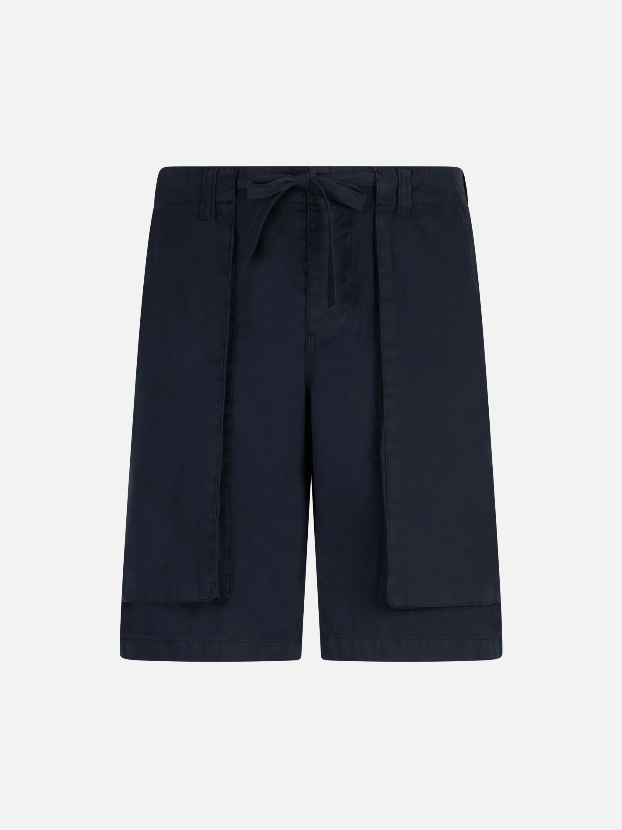 Blauwe herenbermuda met zijzakken