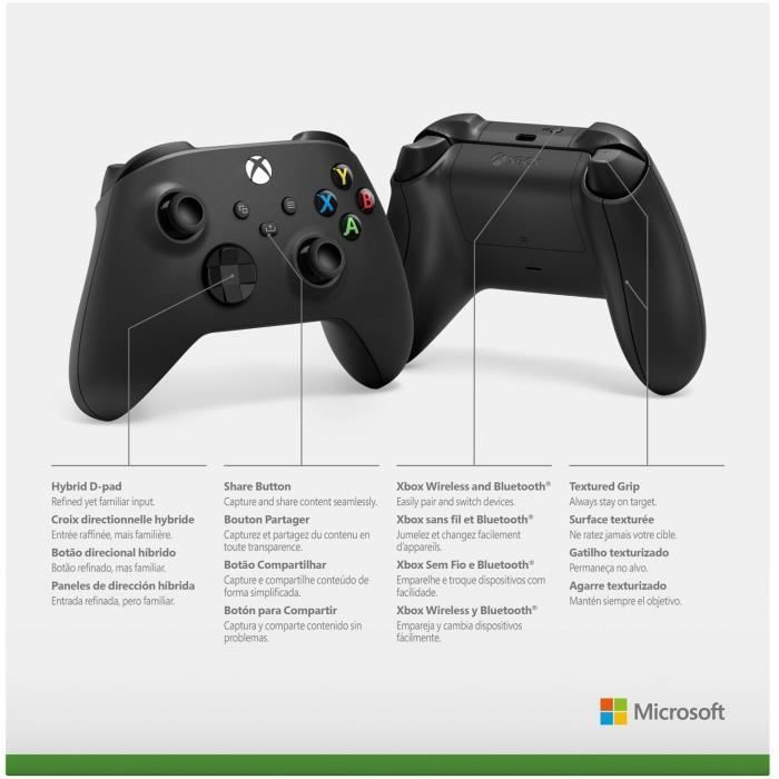 Xbox draadloze controller Carbon Black