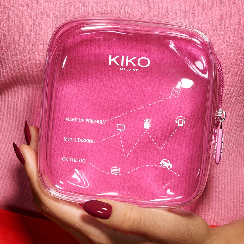 KIKO Milano Mini Pochette caurspīdīga mini kosmētikas somiņa