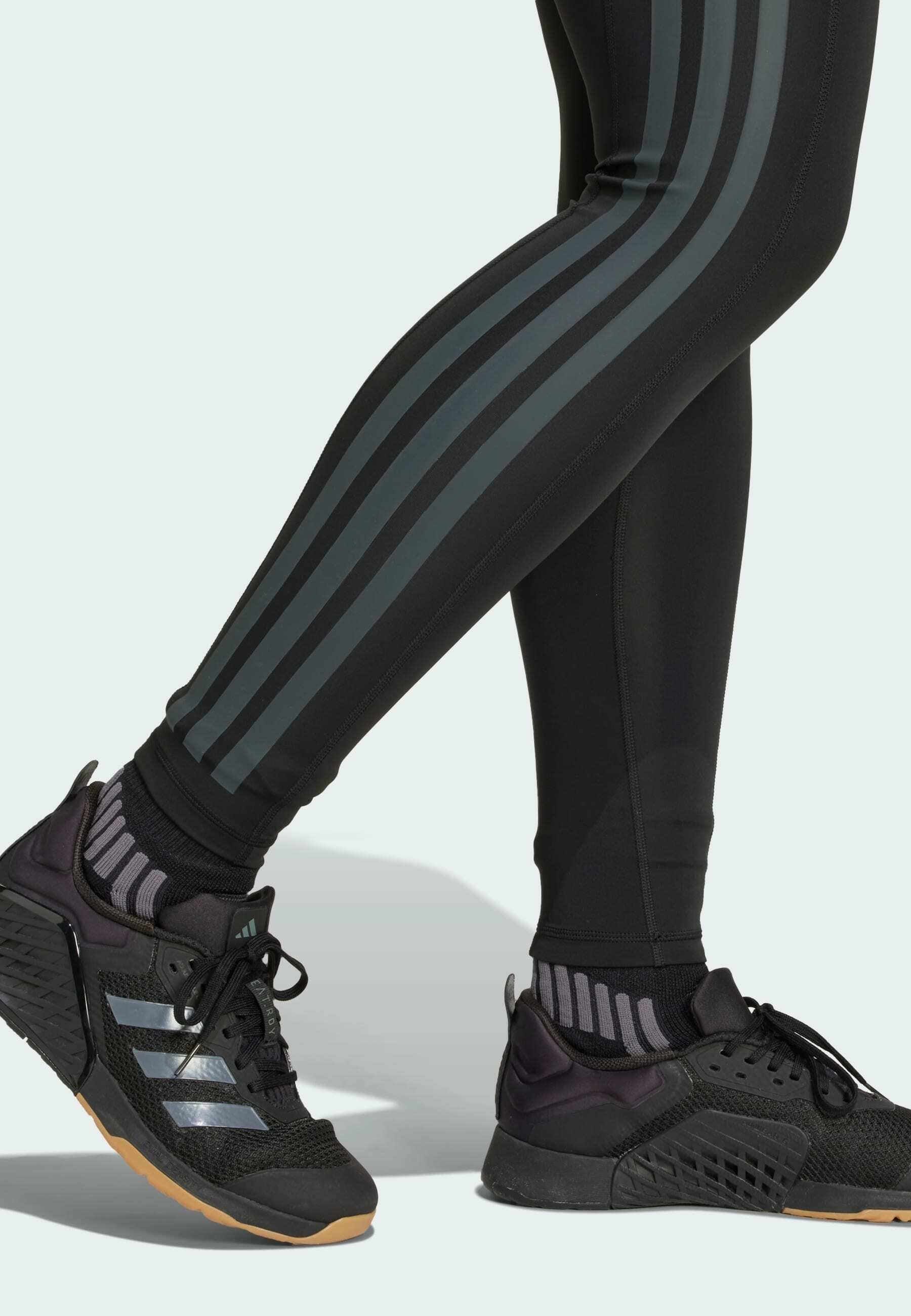 Legging adidas Performance OPTIME 3-Stripes - Noir