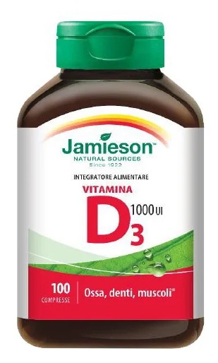 JAMIESON Jamieson Vit D3 1000 100 tabletten Botten, tanden en spieren