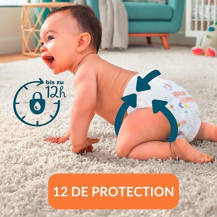 Pampers Premium Protection luiers maat 2 (4-8 kg), 240 babyluiers, verpakking voor 1 maand, nr. 1 luiers voor de gevoelige huid.