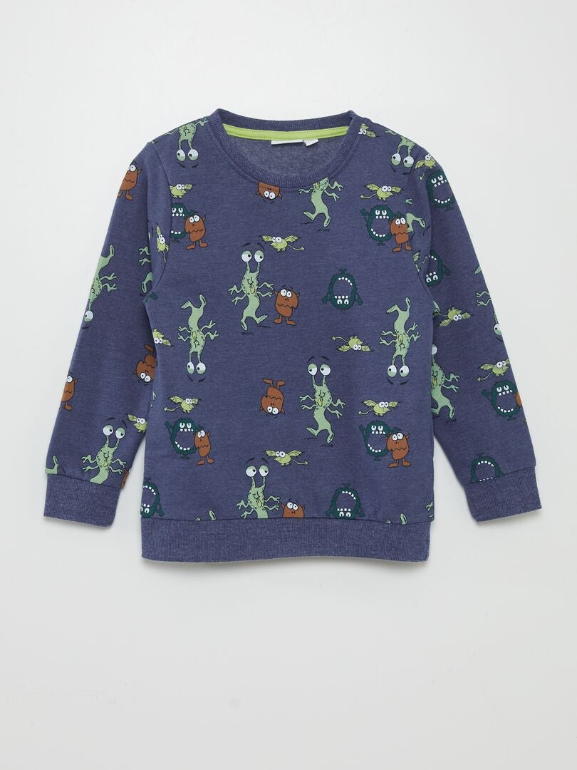 Sweatshirt met print - GROEN