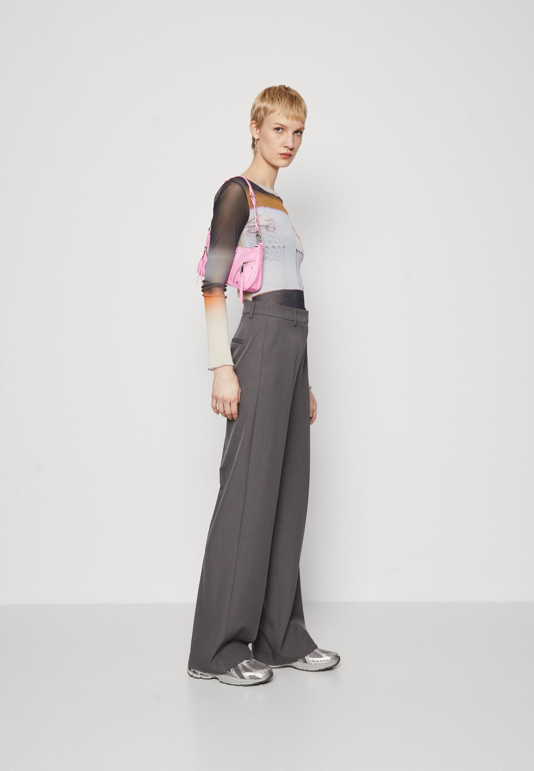 ONLY Tall ONLHELENE - Broek - middengrijs gemêleerd