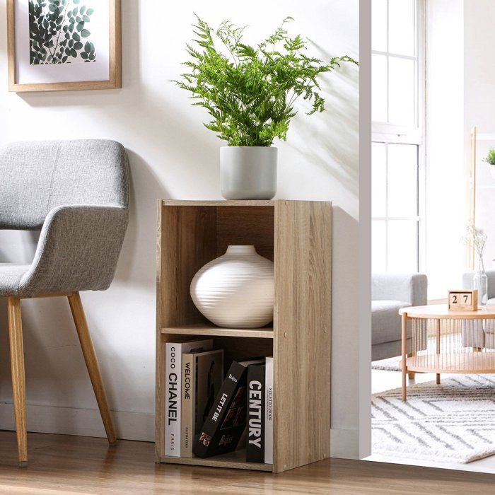 COMPO Meuble de rangement 2 cases Bois clair - L29,5 cm