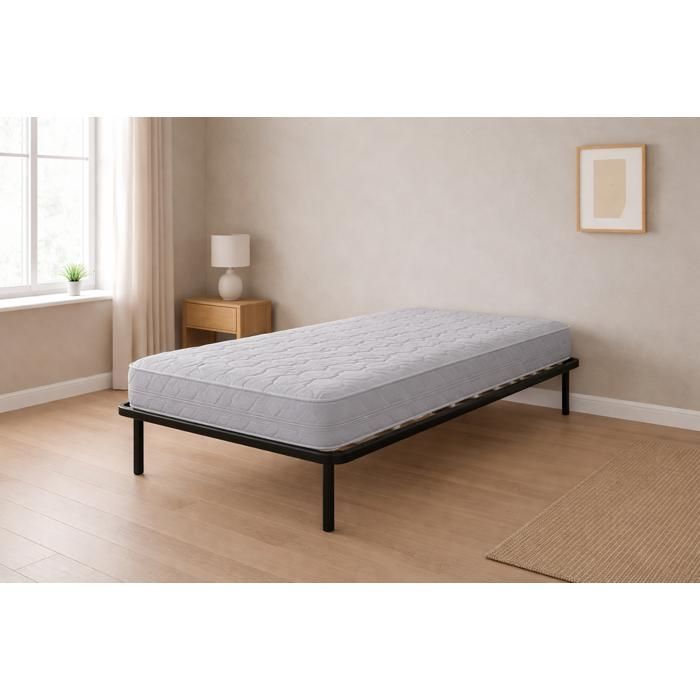 Natural Latex Mattress 80x200 + Slatted Base + Legs + Mattress Protector - 21 cm - Compatible with Electric Bed Bases - NATURAL LATEX MATTRESS