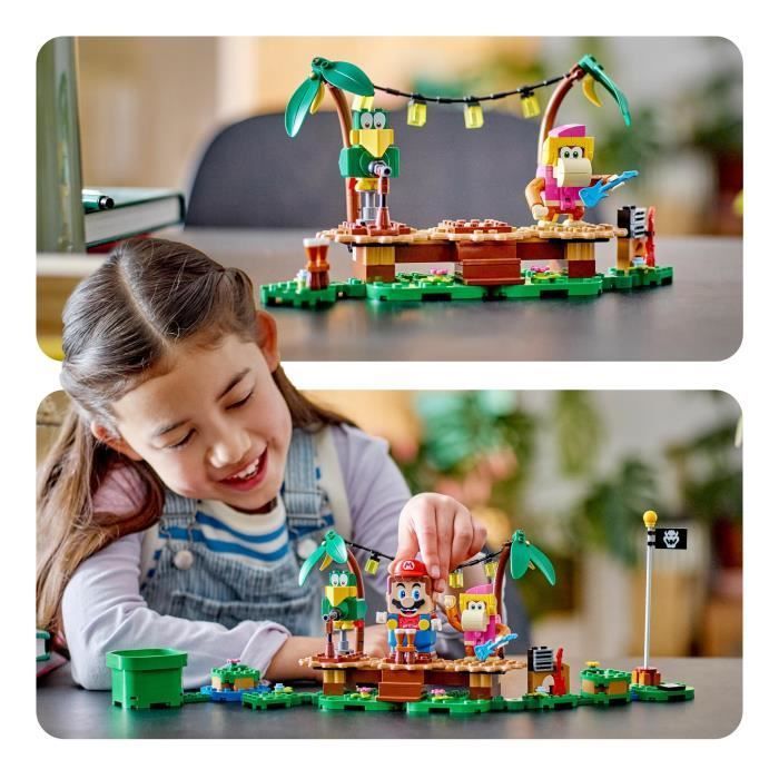 LEGO® Super Mario 71421 Ensemble d'Extension Concert de Dixie Kong dans la Jungle, à Combiner avec Pack de Démarrage