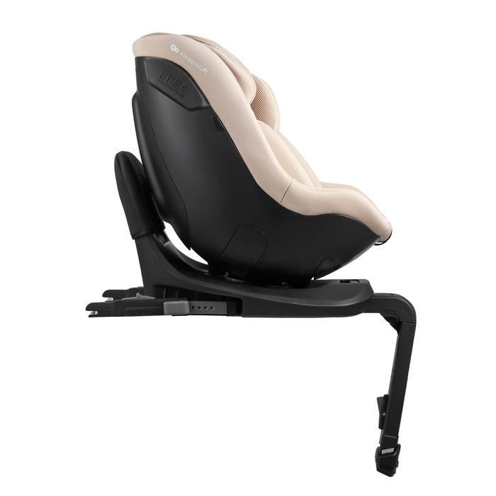 Seggiolino auto Kinderkraft I-GROW I-SIZE 40-150 cm con poggiatesta regolabile, memory foam, rivestimento lavabile, beige