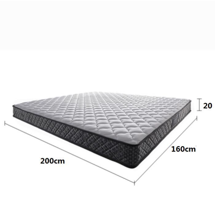 Colchón de alta gama con 7 zonas de confort, 160 x 200 cm y 20 cm de grosor.