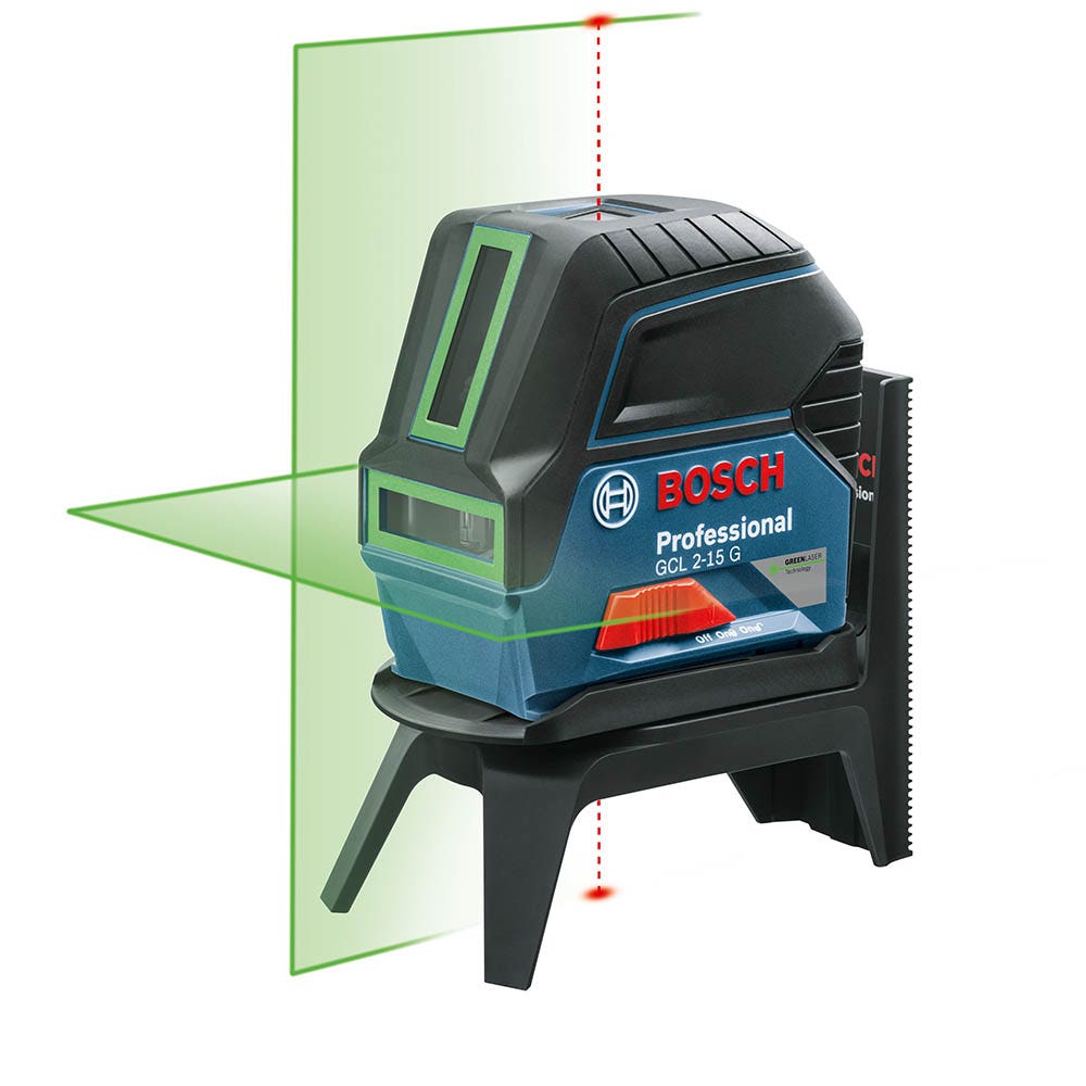 BOSCH Krydslinjelaser med lod og grøn stråle GCL2-15G 0601066J00