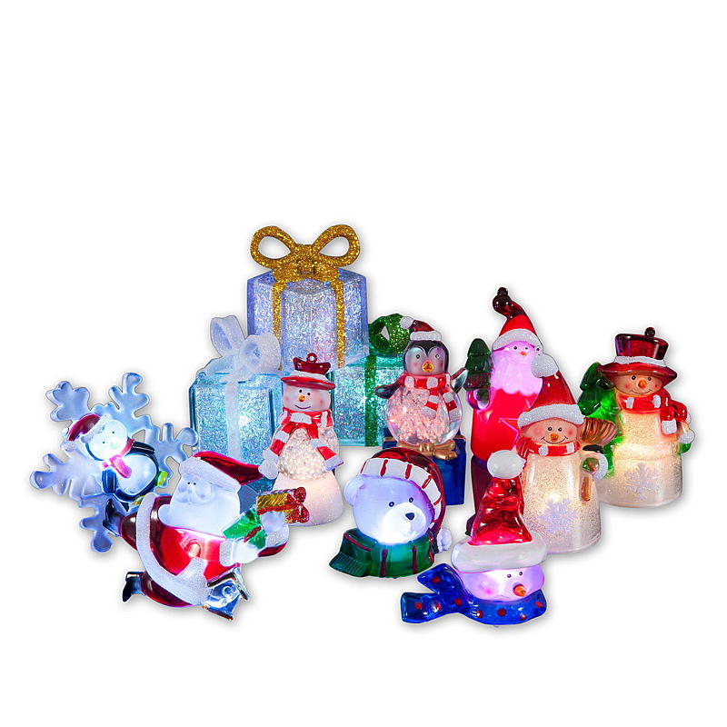 Light IT julfigur med LED-ljus Höjd 10 cm, batteridriven