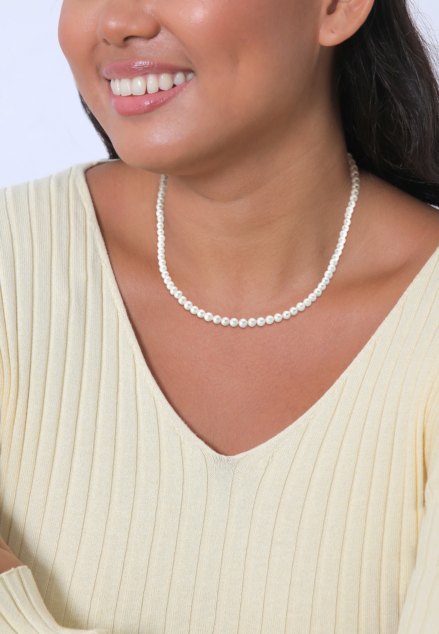 Elli Femmes Noble Mariée Simple avec Perles de Coquille en Argent Sterling 925
