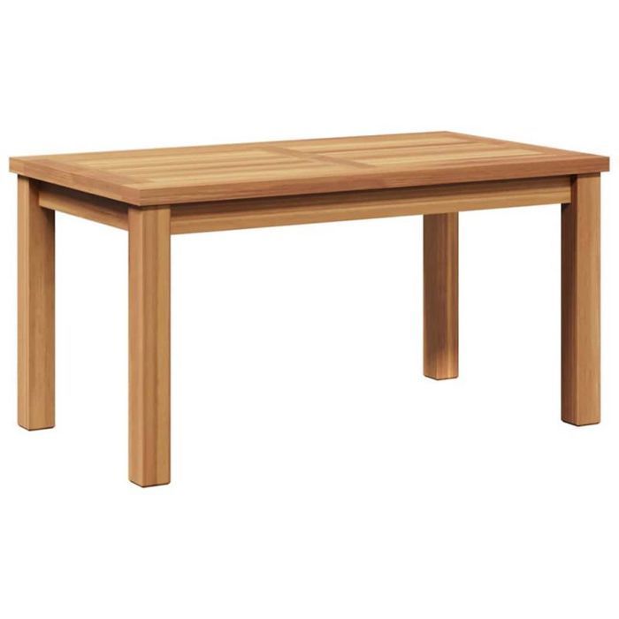 Tavolino da giardino VidaXL in teak massello, marrone - 70 x 40 x 36 cm
