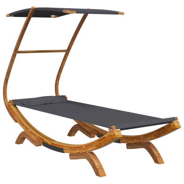 Hamak Antracyt 100 x 190 x 134 cm Drewno vidaXL