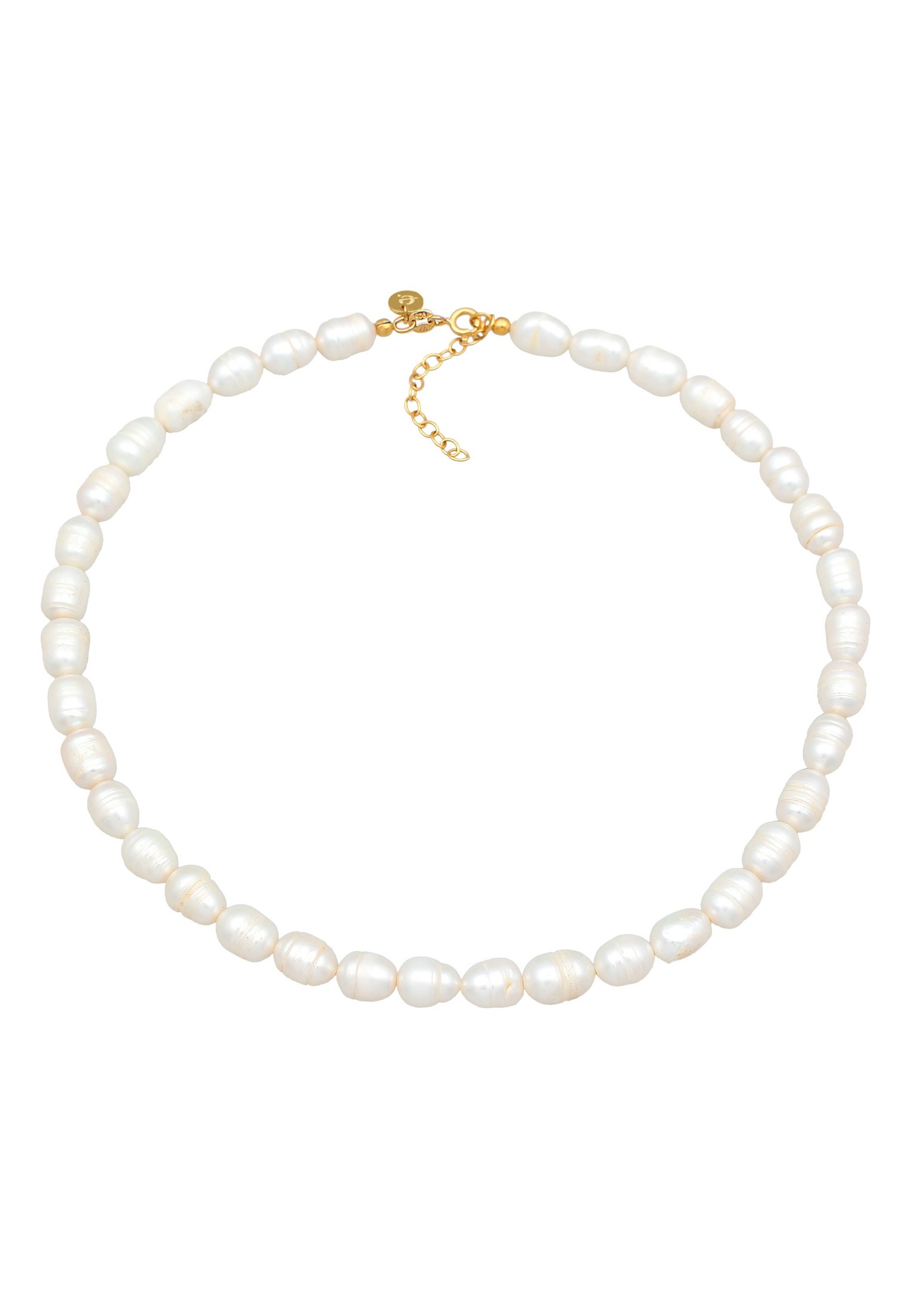 Elli PREMIUM choker dames baroque avec Perles de Culture d'Eau Douce en argent sterling 925