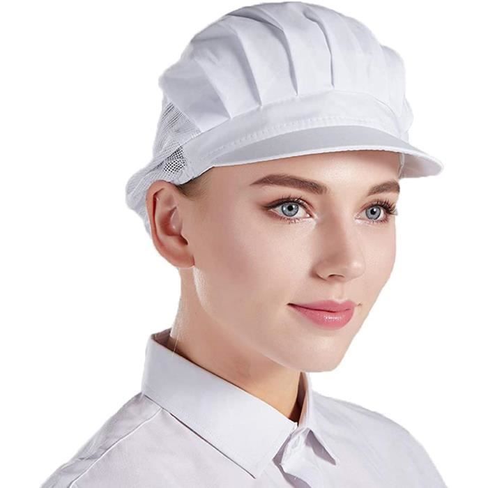 Chef's Beret - Unisex - 3-Piece Set - Breathable Mesh - Comfortable - Adjustable