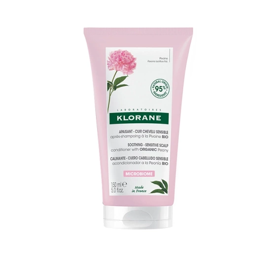 Klorane Organiczna Piwonia odżywka do włosów i wrażliwej skóry głowy 150 ml