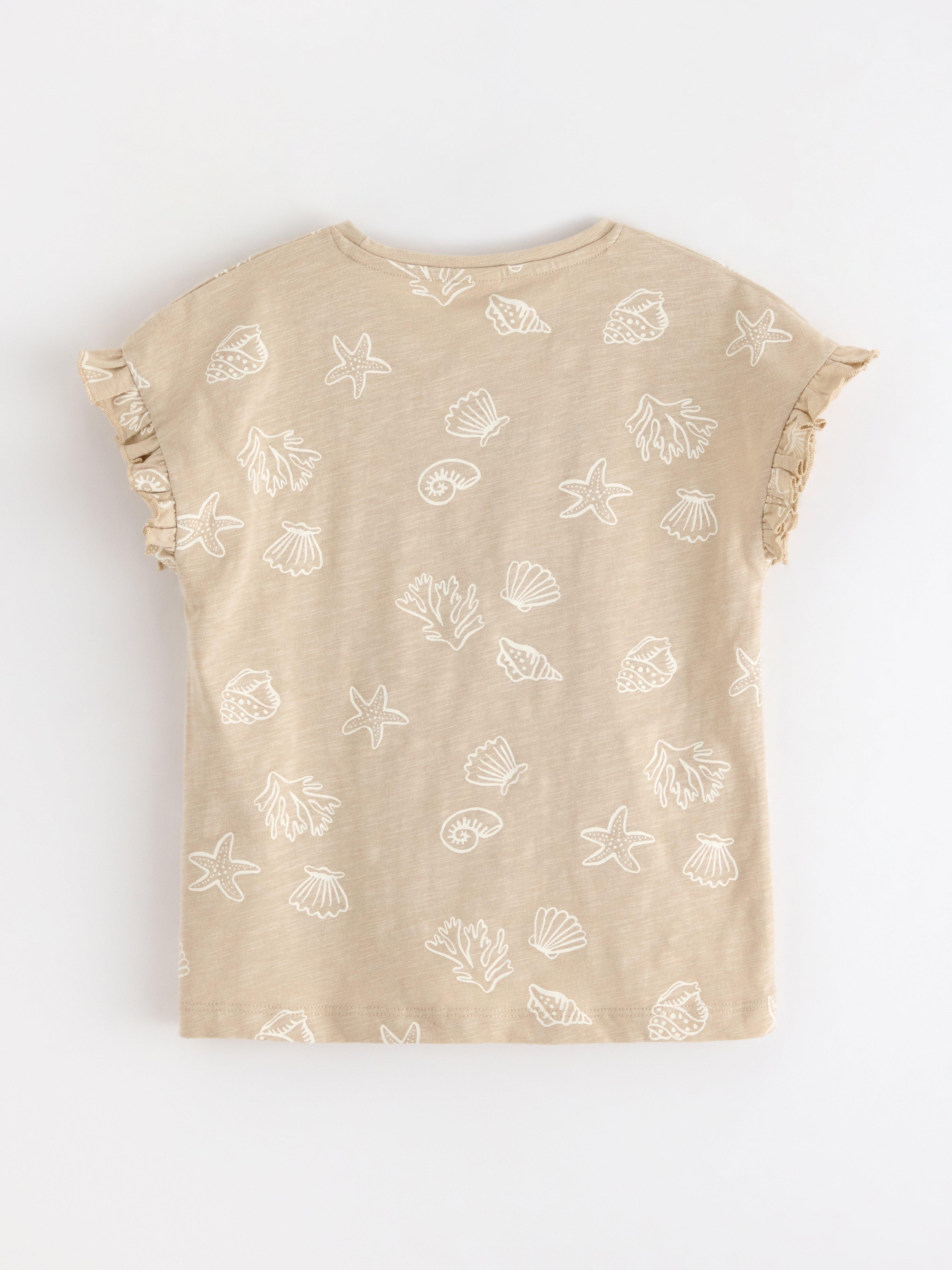 Kortermet topp Beige