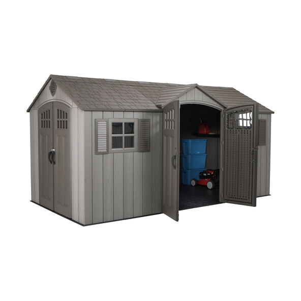 Galaxis plastic garden shed