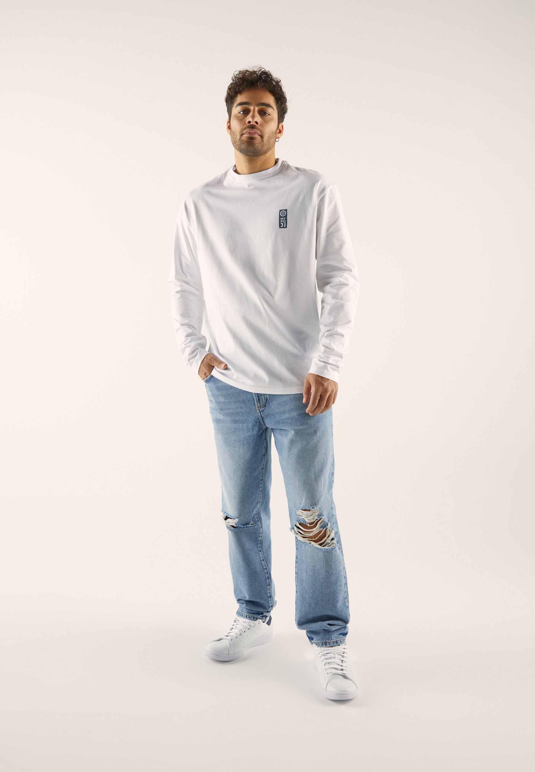 Pier One top met lange mouwen - wit