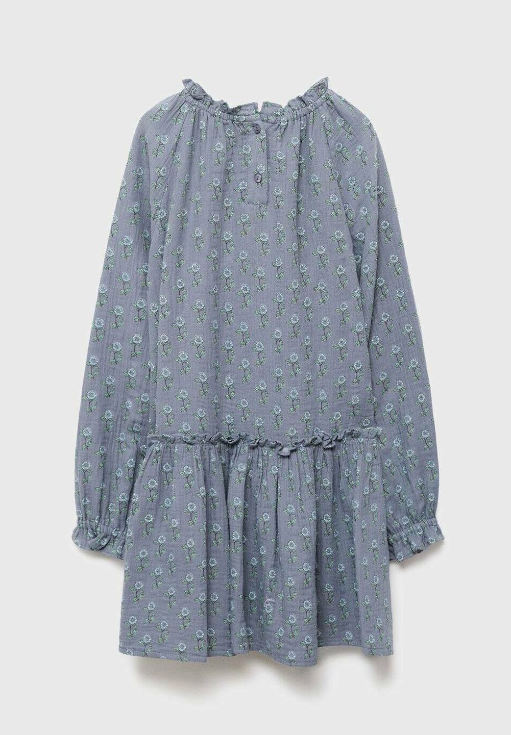 Vestido infantil Mango Kids TEEN - para o dia a dia - azul claro