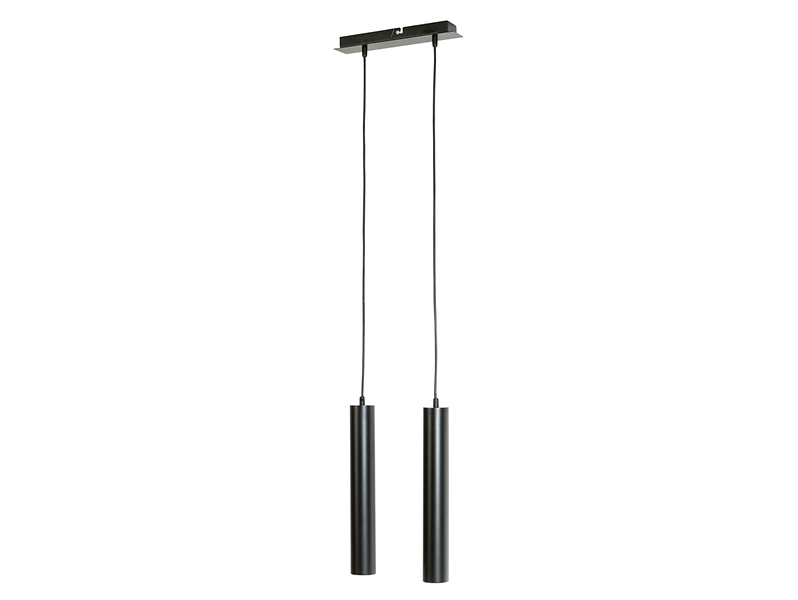 Lampa wisząca Elsa 2-punktowa metalowa czarna