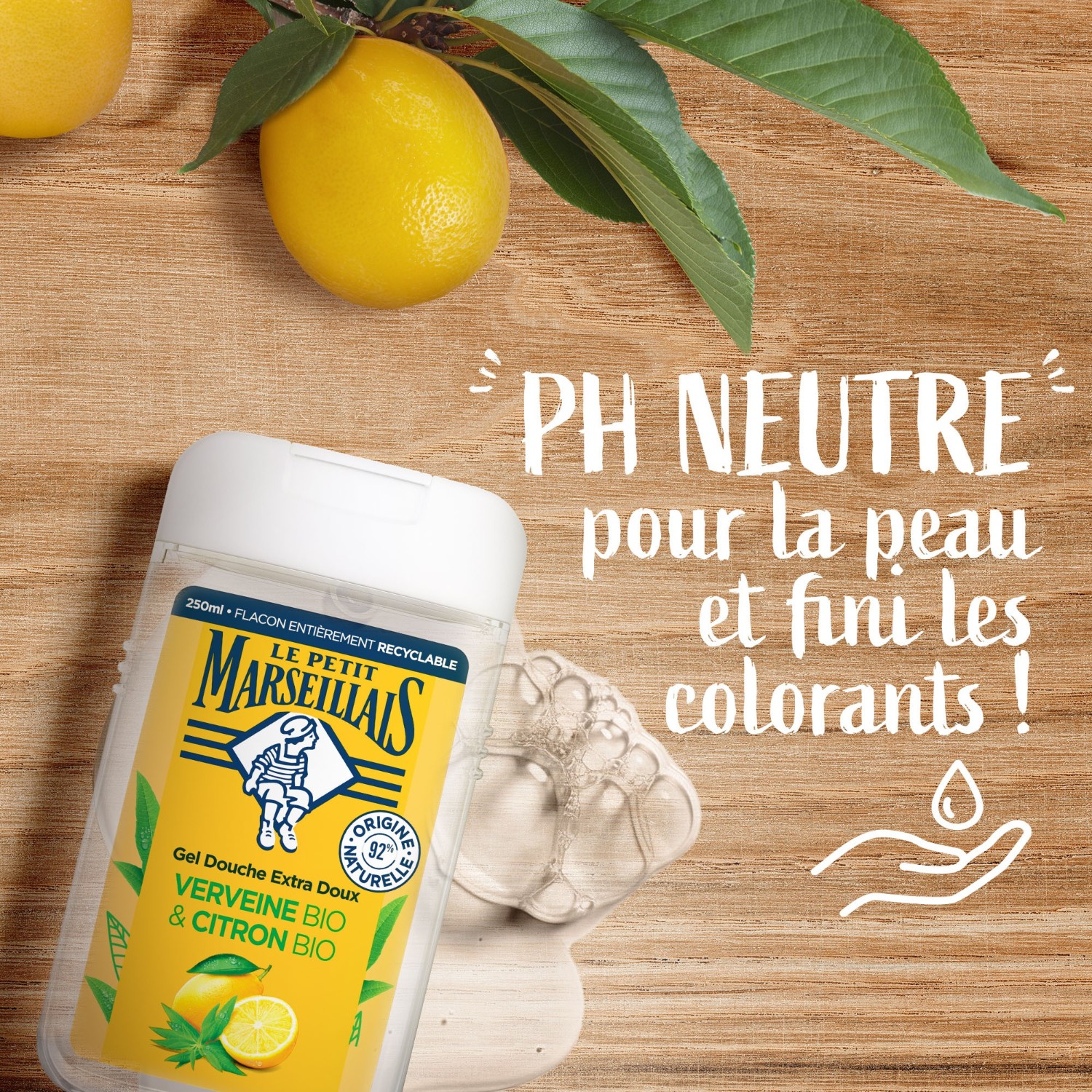 Le Petit Marseillais DOUCHE EXTRA DOUXVERVEINE BIO & CITRON BIO