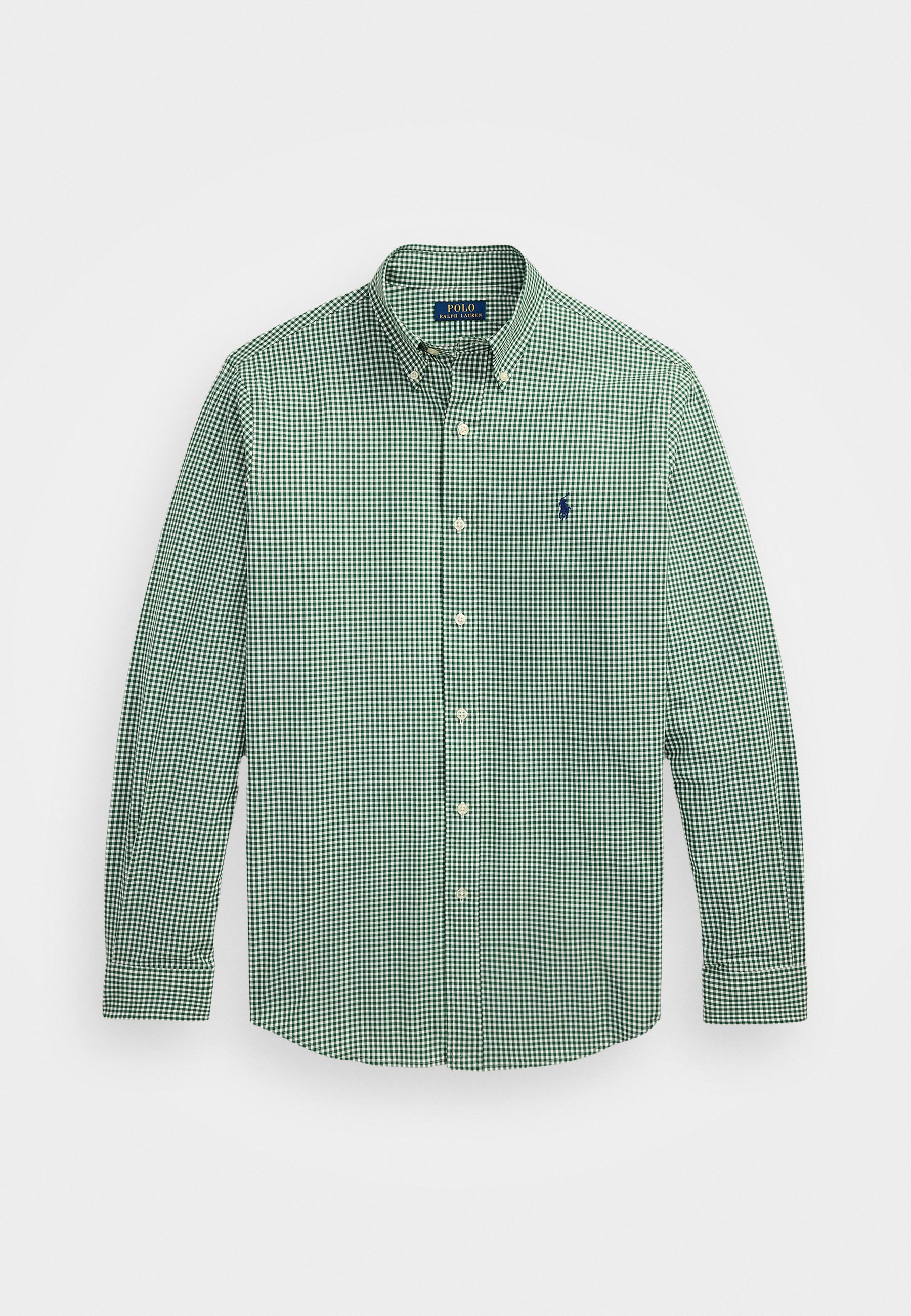 Polo Ralph Lauren CUSTOM FIT GINGHAM STRETCH POPLIN SHIRT - Shirt - new forest white