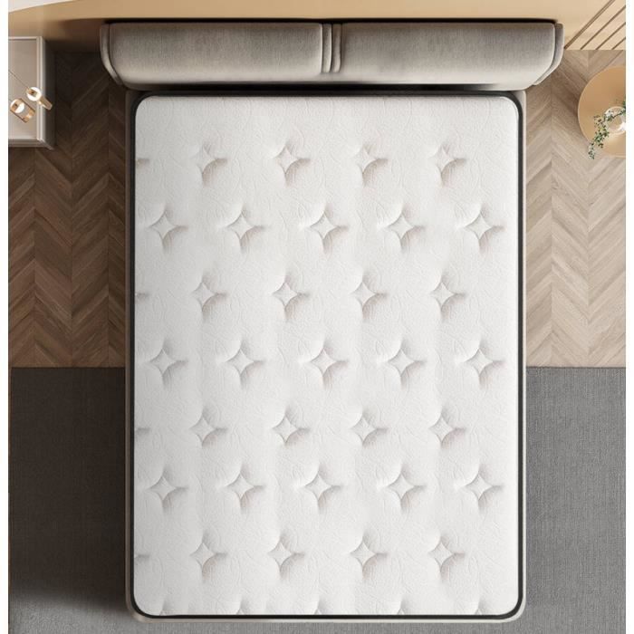 Colchón de lujo de espuma viscoelástica de 140x200 cm y 18 cm de grosor - Comfort Plus - Alta densidad