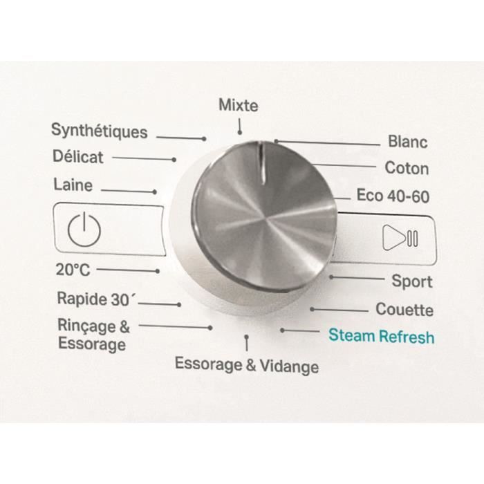 Lavatrice a carica frontale WHIRLPOOL FFBS8469WVFR FreshCare - 8 kg - Induzione - Larghezza 60 cm - 1400 giri/min - Classe energetica A - Bianca