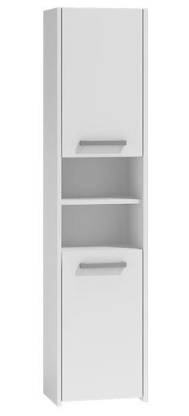 Szafka łazienkowa, Biały Matowy, 170 x 40 x 30 cm