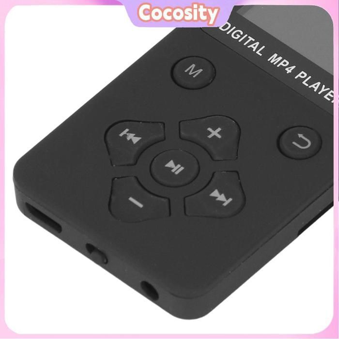Cocosity Lecteur MP4 Player MP4 Écran de couleur multifonctionnel de 1,8 pouce BT 5.0 MP3 MUSIQUE HIFI video multimedia Blanc Noir