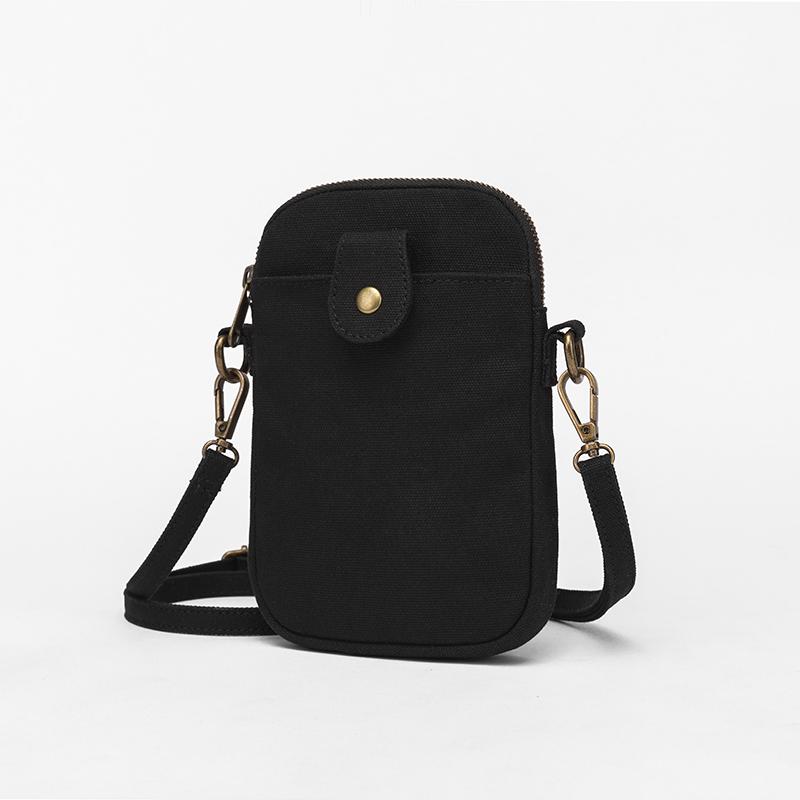 Sac bandoulière en toile style ulzzang Harajuku coréen, petit sac à bandoulière frais et original, idéal pour téléphone portable.