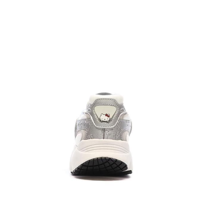 Baskets Blanches/Bleu Fille Adidas Ozmillen