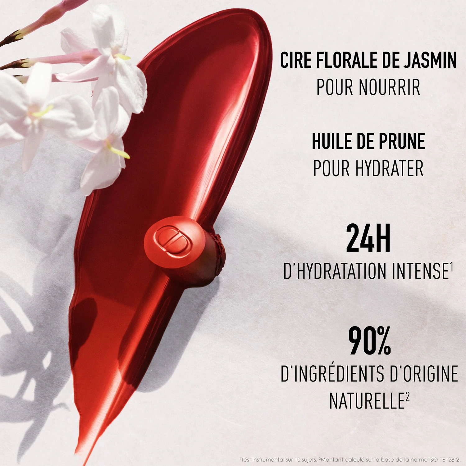 DIOR Rouge à lèvres brillant - Couleur intense - 90 % d'ingrédients d'origine naturelle