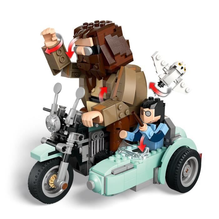 LEGO Harry Potter 76443 Hagrid and Harry's Motorcycle Ride - Building Set for Ages 9+