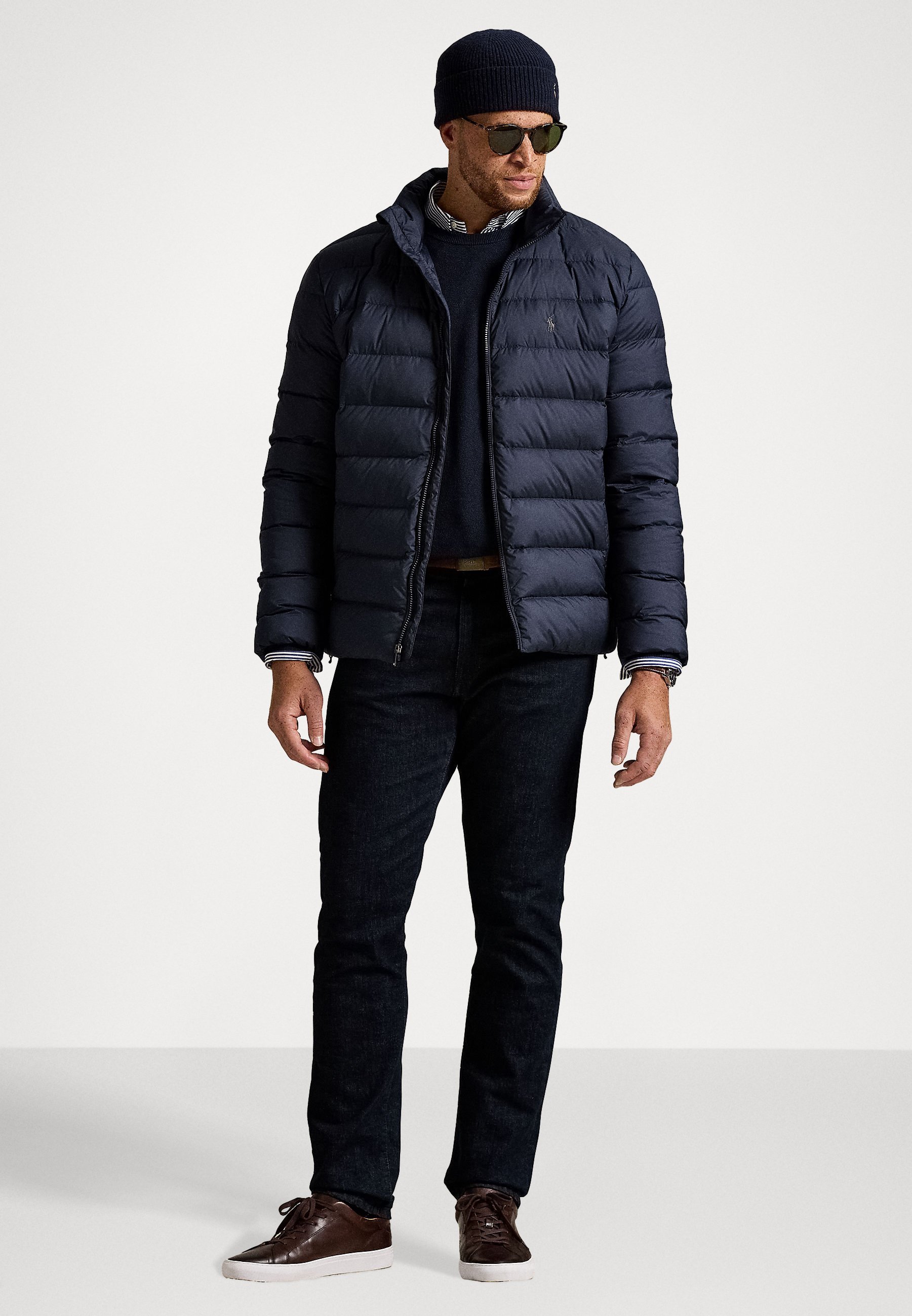 POLO RALPH LAUREN BIG & TALL THE COLDEN PACKABLE MATTE JACKET - Péřová bunda - collection black