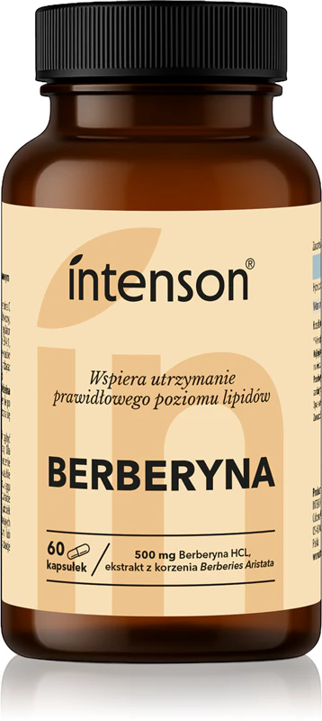 Cápsulas de suplemento alimentar Intenson Berberine para desintoxicação do organismo.