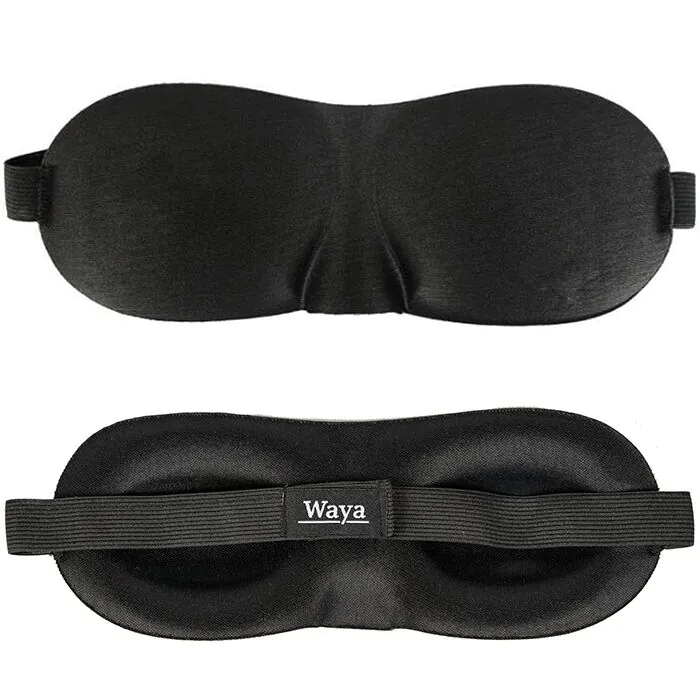 Waya Opaska na oczy 3D Comfort Black