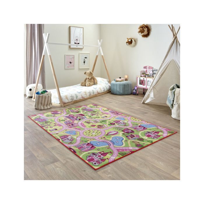 Spielmatte für Kinder – Autorennbahn – Einkaufsbahn – 160 x 230 cm